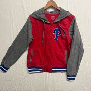 Women's Large 5th&Ocean Philadelphia Phillies Full Zip Jacket
